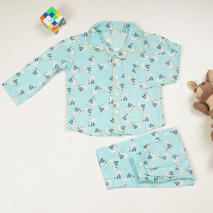 BUNNY PRINT NIGHT SUIT  (SET OF 2)