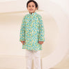 Boys Geometric Print Kurta Pyjama Set (Set of 2)