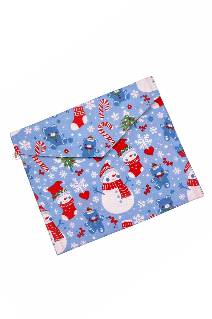 BLUE CHRISTMAS PRINT NIGHT SUIT (SET OF 2)