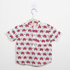 BOYS RED TURTLE HALF SLEEVE SHIRT