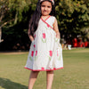 Girls Tulip Print Summer Frock