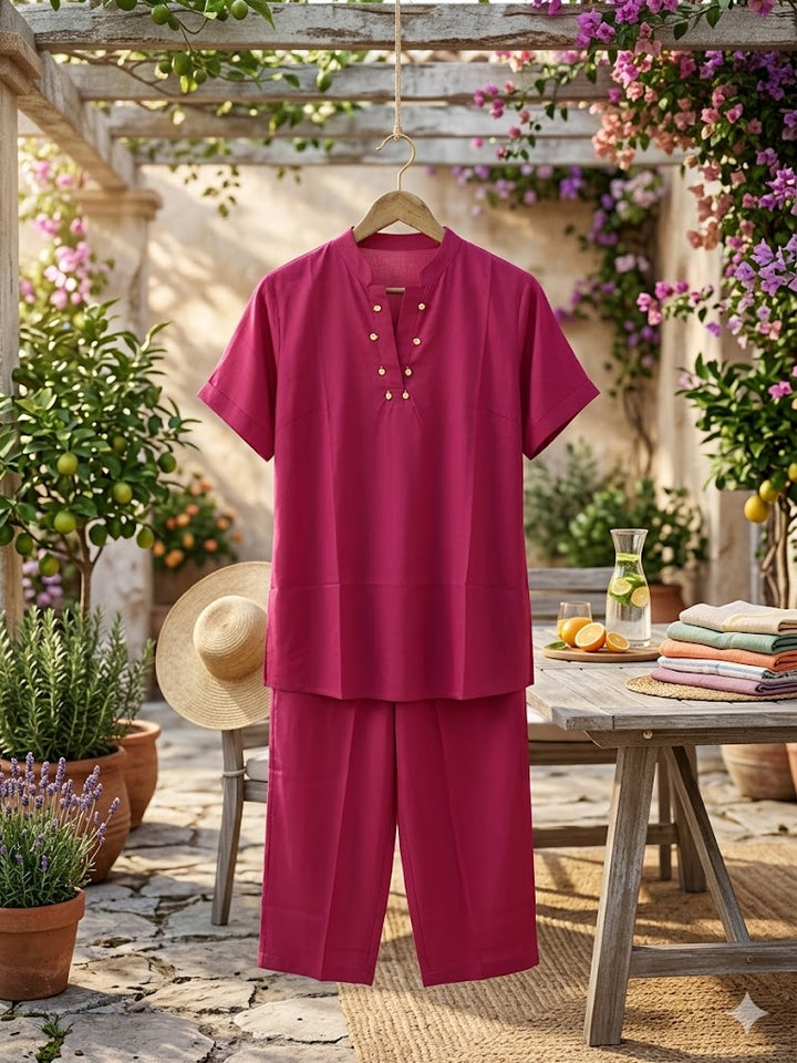 Women Pink Co Ord Set