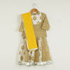 Yellow Floral Yoke Kurti with Yellow Floral Lehenga and Dupatta